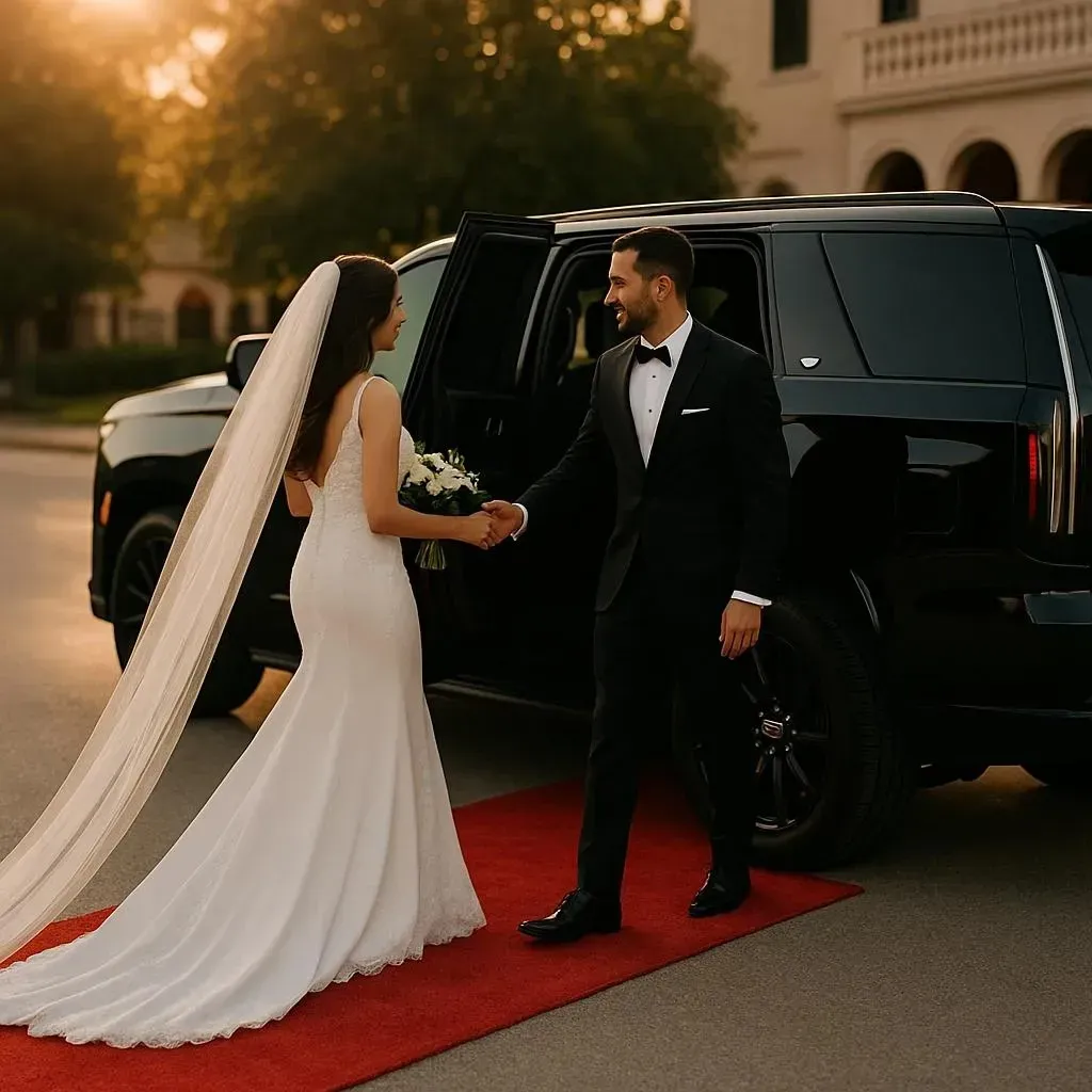 Wedding transportation in Westfield Indiana - Lightning Limo